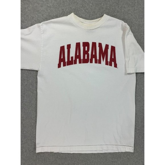 Alabama Crimson Tide BamaStuff Short Sleeve Tee Shirt (Men's Medium) White - Picture 1 of 11